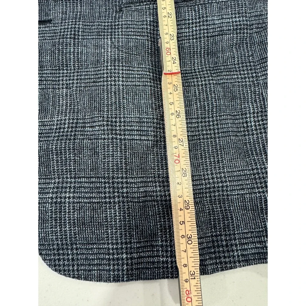 Corneliani Mens Grey Glen Plaid Three Button Sport Coat Blazer 40R